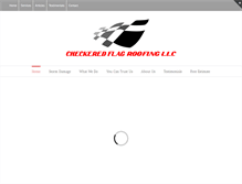 Tablet Screenshot of checkeredflagroofing.com
